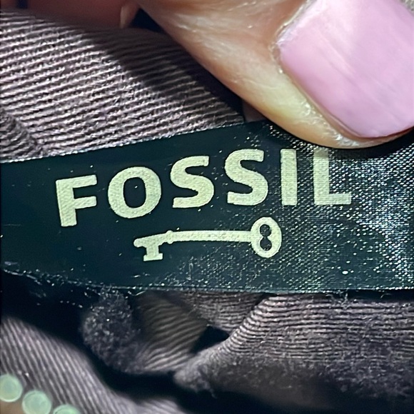 Vintage Fossil Sasha Brown Genuine Distressed Leather Bag Purse Crossbody ZB2987 - Picture 11 of 16